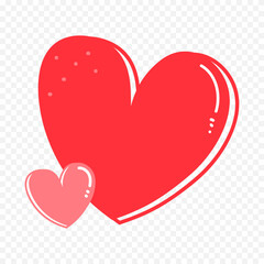 Doodle Hearts hand drawn love hearts Vector illustration