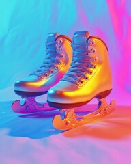 colorful vibrant ski boots