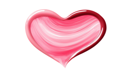 Creative heart-shaped paint design art studio digital artwork contemporary setting close-up view love concept