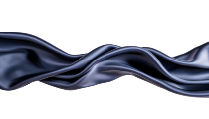 Flowing dark silk fabric studio setting textural photography minimalist style close-up shot textile concept