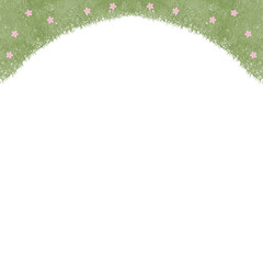 Obraz premium Flowers leaves frame border