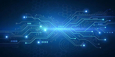 Obraz premium Abstract Technology Network Background Illustration