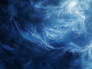 Obraz premium Frozen nebula swirls, cosmic background, space art