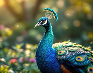 Obraz premium peacock with feathers