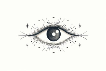 Third eye drawing sketch line.