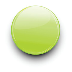 Glossy Green Button Icon Design