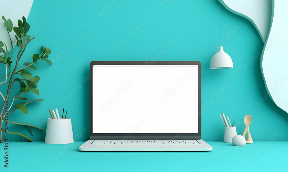 Poster empty browser window on a white background, showcasing a minimalistic digital interface, ideal for w