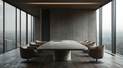Modern city conference room