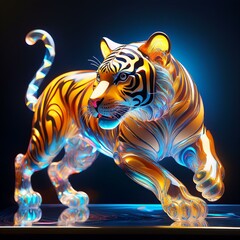 Skulptur Tiger