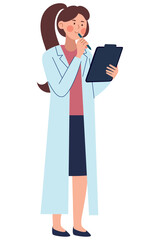 Girl Doctor Tablet Icon