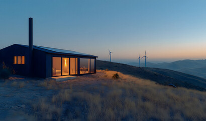 Fototapeta premium Modern Eco-Friendly Home