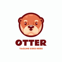 Otter Simple Mascot Logo