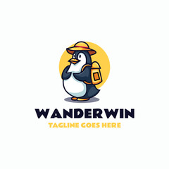 Wanderwin Simple Mascot Logo