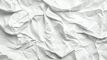 Obraz premium White Crumpled Paper Creates Interesting Shadows And Textures Visually