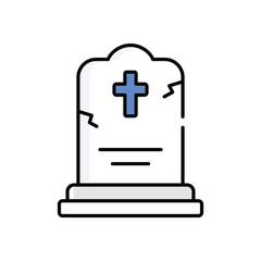 Obraz premium Grave Vector icon