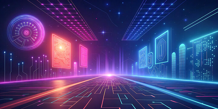 Modern city with wireless network connection and city scape concept.Wireless network and Connection technology concept with city background at night.