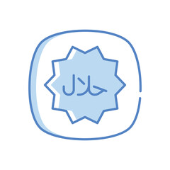 Halal  Vector icon