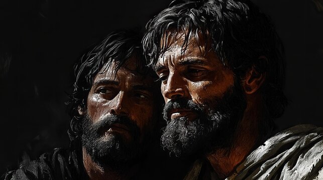 confession of peter proclamation as christ digital drawing