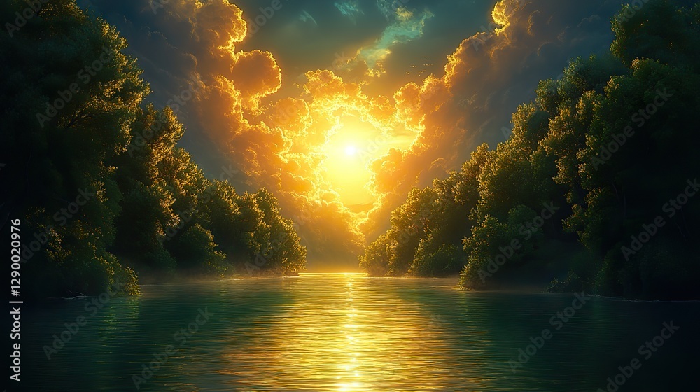 Poster creation genesis god planted a garden in a place called eden it had every kind of tree and there was