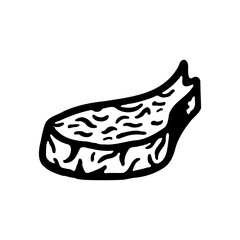 Hand Drawn Illustration of Fish Fillet
