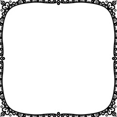 vector frame for text with a frame and flowers