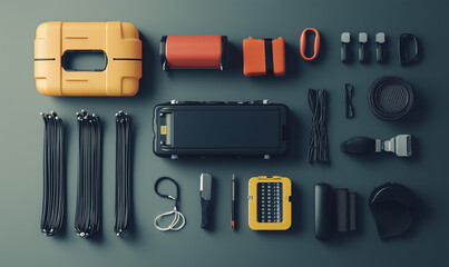 Comprehensive auto care kit emphasizing essential vehicle maintenance tools, ensuring efficient repairs and reliable performance