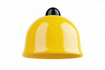 Fototapeta premium Yellow and black bell with a black top