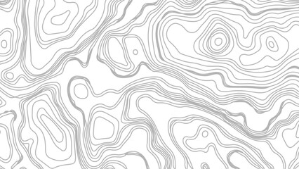abstract wavy background. topographic contour background. The concept of a conditional geography scheme and the terrain path. Black on white background. Vector illustration.