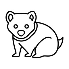 Australia koala outline icon