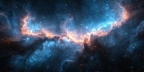 Obraz premium Celestial Variability: A Region of Space with Shifting Star Brightness