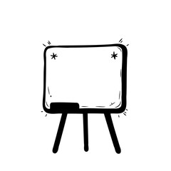 Chalkboard Illustration With Stars and Sparkles