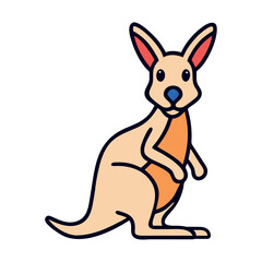 Naklejka premium Australia kangaroo wildlife