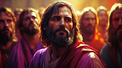 jesus affirms he is the son of god john 9 digital illustration