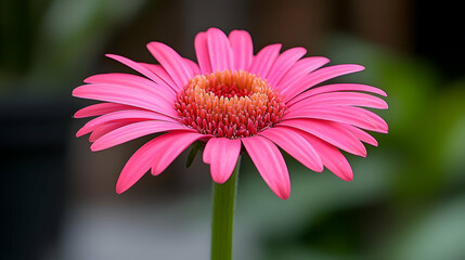 Obraz premium Pink Gerbera Daisy Flower Close Up