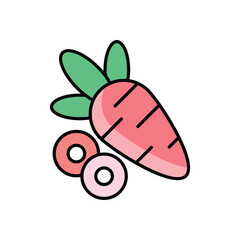 Carrot Vector icon