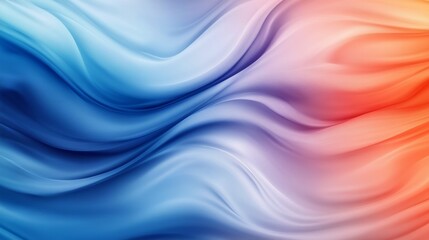 Fototapeta premium Abstract Flowing Waves in Gradient Blue and Purple Tones