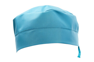 Blue hat with a white band, isolated
