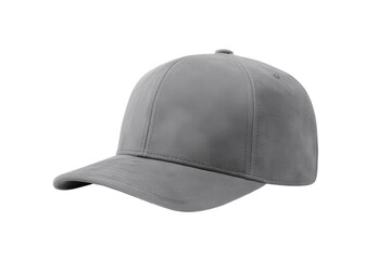 Fototapeta premium Grey baseball cap with a white background, isolated