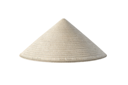 White hat with a pointed top, isolated