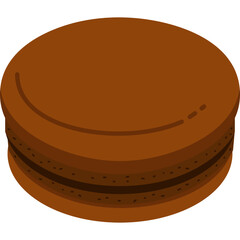 Flat Macaroon Illustration
