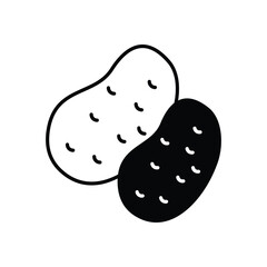 Potato Vector icon