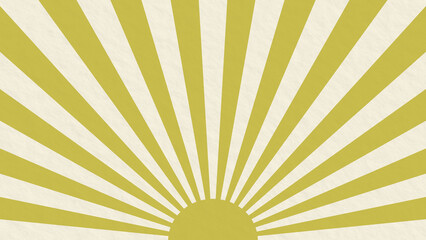 和風サンバースト 日の出 イラストイメージ チラシ・Web・動画背景素材16:9サイズ 金色