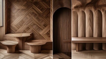 Modern Wood Paneling Interior Design