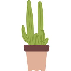 Pot Cactus Illustration