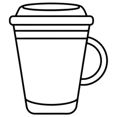 coffee cup isolated on white