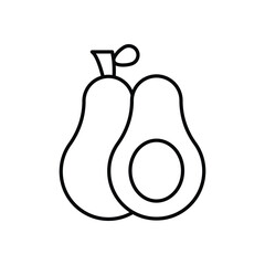 Avocado Vector icon