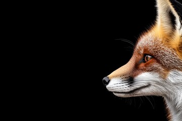 Fox is looking at the camera with its nose showing