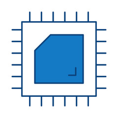 Prosoccer Blue Line Icon. Device, Technology, Smart Device, AI Line Editable Stroke Icons