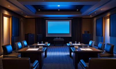 Innovation-driven business room showcasing modern design, strategic layout, and creative workspace solutions for business success