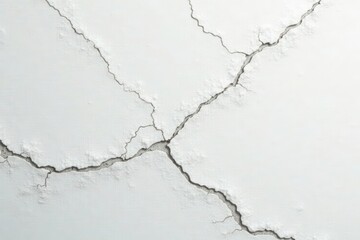 Obraz premium Subtle crazing and hairline fractures in a white ceramic piece , cracked glaze, subtle cracks, subtle texture